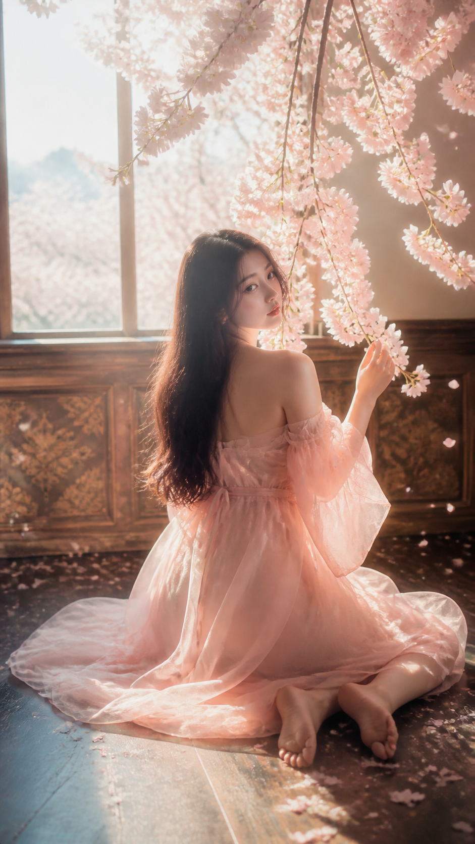 春日樱花绮梦写真 - 背影回望 · 温柔唯美